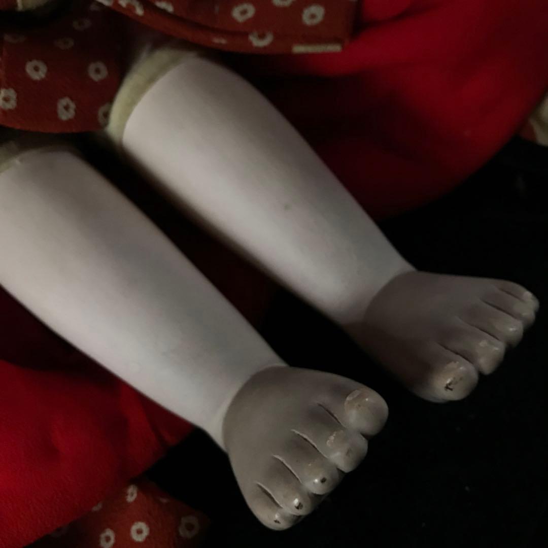 市松人形　初代東光　朱印　18号　大きな抱き人形