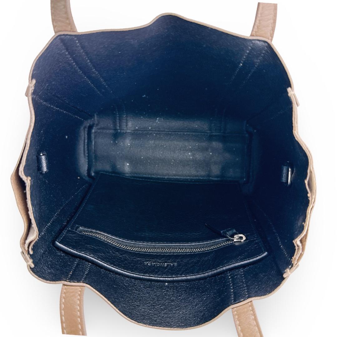 バレンシアガ レザー エブリデイXXS トートバッグ ストラップ有　ベージュ