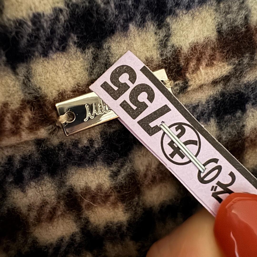 フラップポケットハーフ丈コクーン接結コート　美品✨