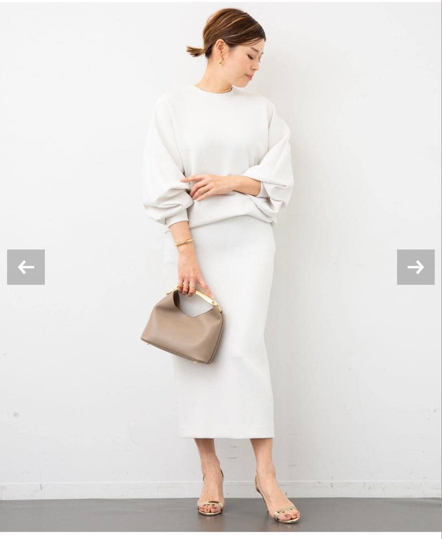 新品ドゥーズィエムクラス dumblefitクルーネックプルオーバー ホワイト