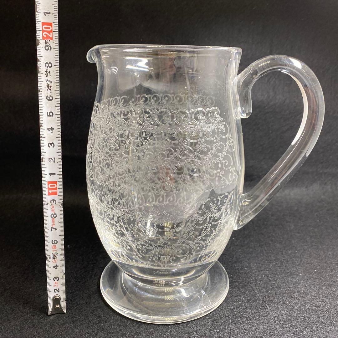 バカラ　ローハンピッチャー　高さ19.5㎝　東Y7-0213☆2Fトヒル