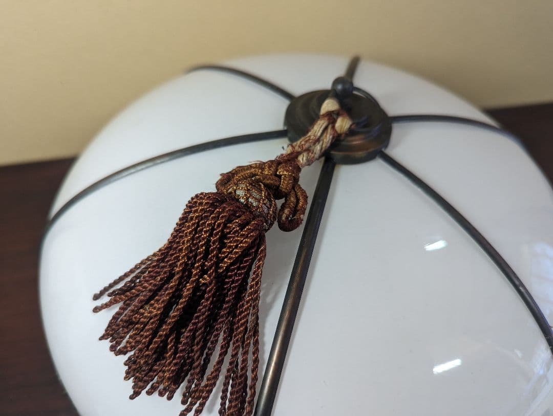 ペンダントライト 照明 昭和レトロ 大正ロマン 乳白色 当時物 アンティーク希少