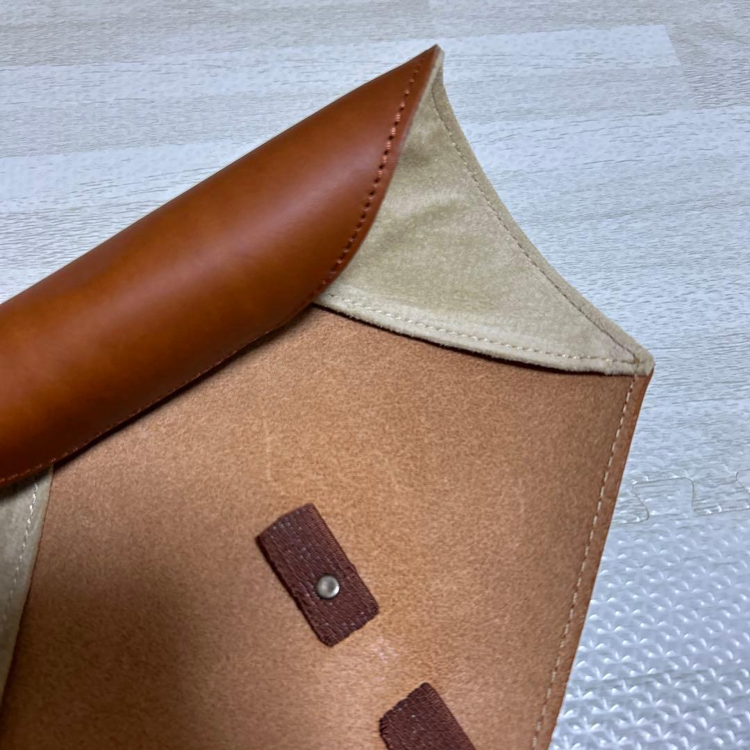 エムピウ　ロトロ　コニャック　イタリア製レザーロールペンケース ブラウン