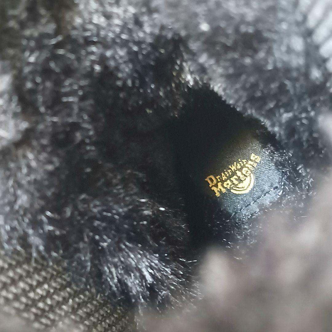 新品　Dr.Martens　サイドゴアブーツ　ボア　厚底　 ブラック　24cm