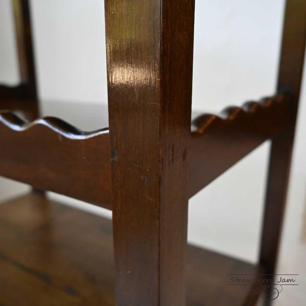 L3501-93 英国アンティーク オーク ワゴン 収納 トローリー イギリス