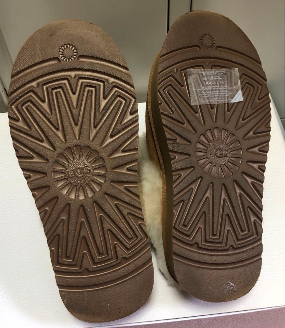 アッグUGG ムートンブーツ ベージュ　23厚底　スリッポン　Funkette