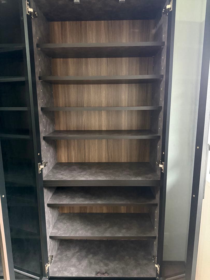 大型収納キャビネット黒