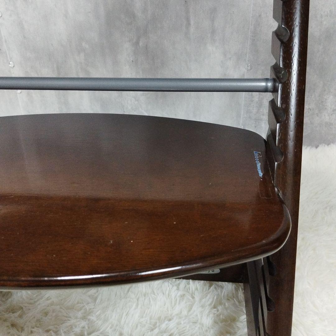 【美品】大和屋　すくすくチェア　イーエヌ　テーブルガード　ダークブラウン