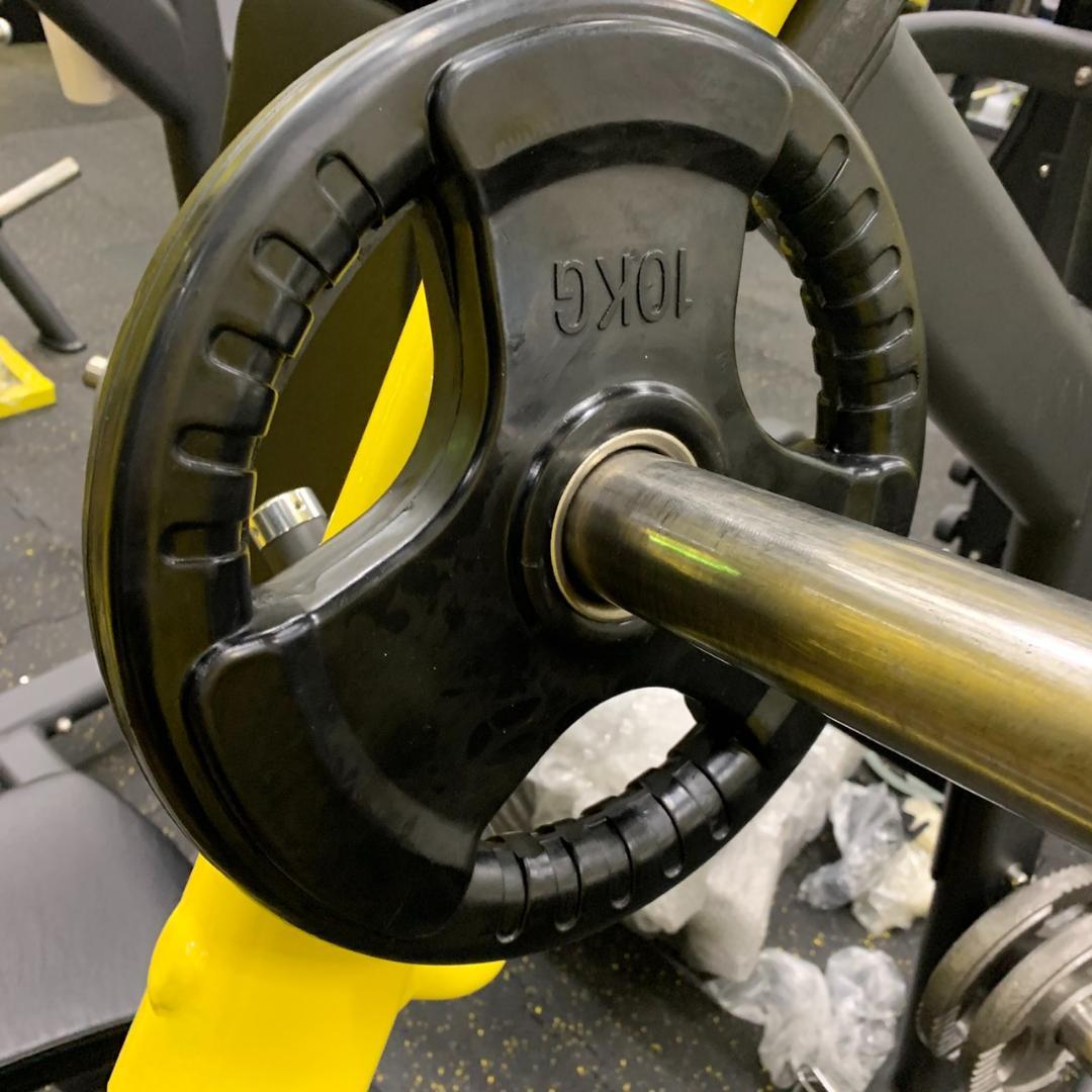 総重量90kg Φ50mm 3グリップラバープレート　計6枚SET