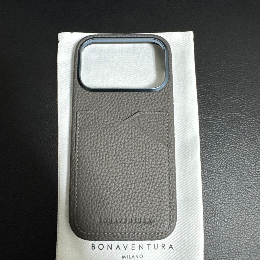 BONAVENTURA iPhone17Proケース　チャコールグレー