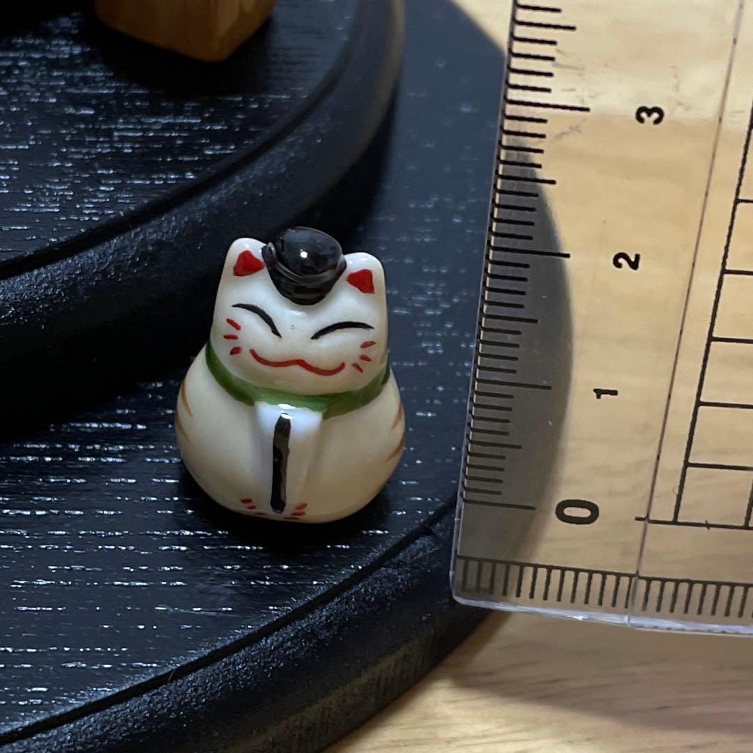猫　雛人形　三段飾り　豆雛