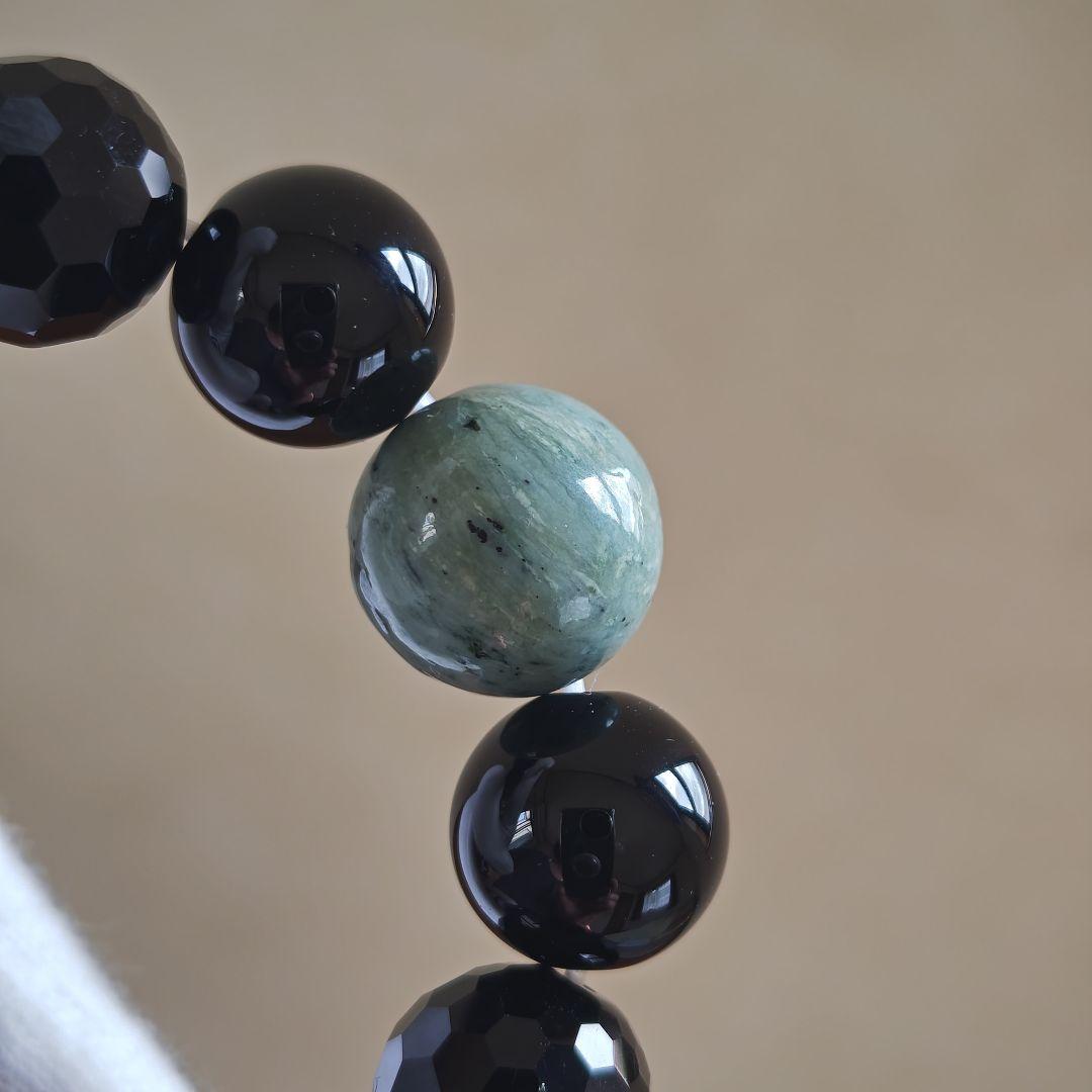 新作♡如意蓮花天珠、日高翡翠、水晶白蛇彫り、モリオン、和田玉、天然ホワイトオニキ