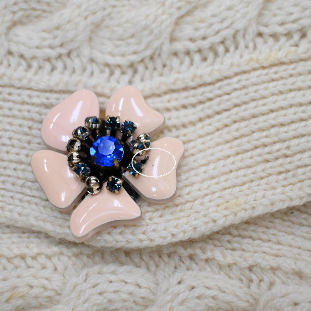 ■ 39225★冬 miumiu ミュウミュウ カーディガン ビジュー