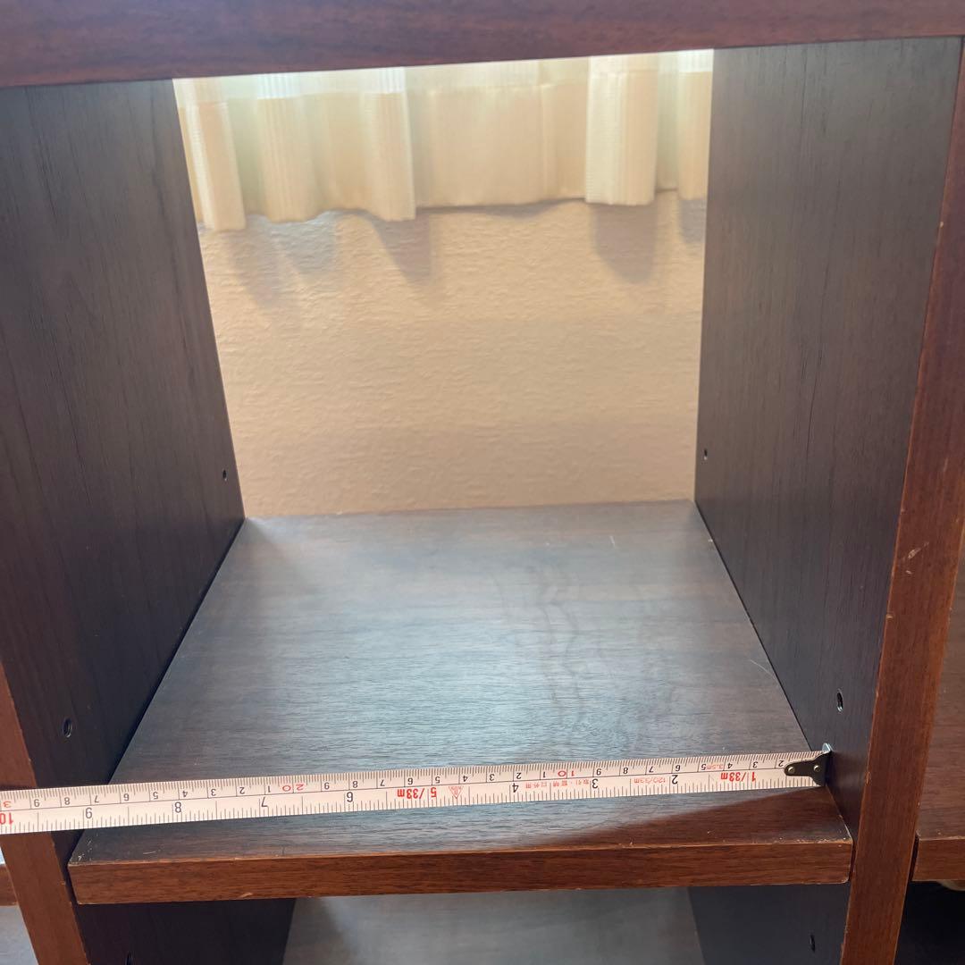 木製オープンシェルフ ダークブラウン 6棚　大塚家具