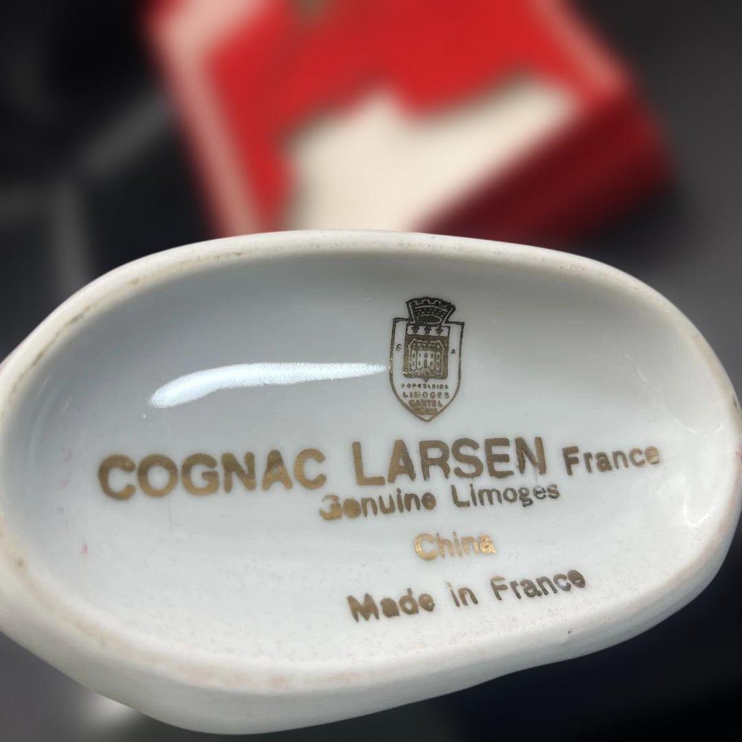 ラーセン コニャック シップボトル 白磁 金彩 箱付 古酒