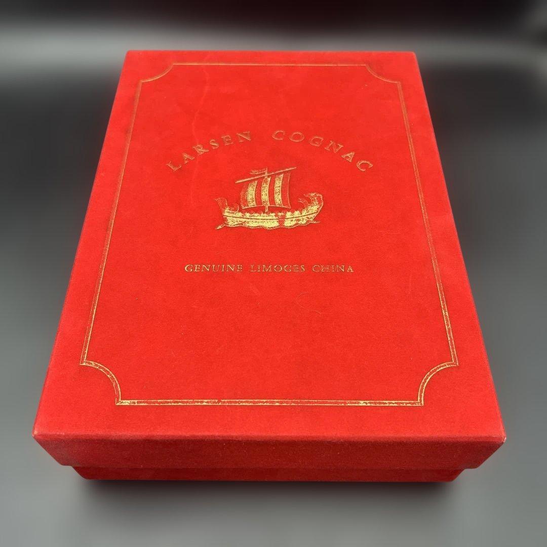 ラーセン コニャック シップボトル 白磁 金彩 箱付 古酒