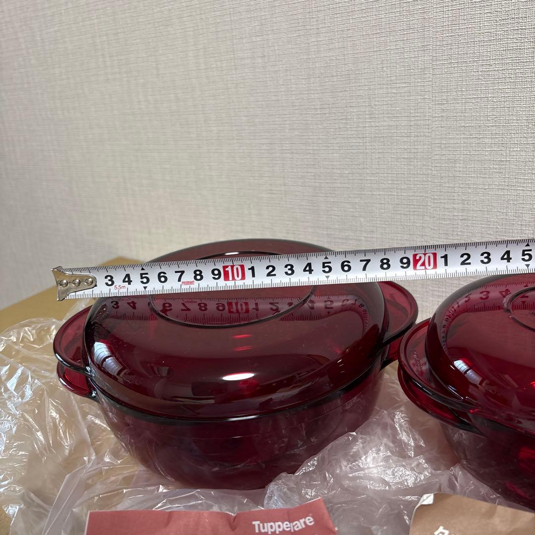 Tupperware 2000シリーズ 赤色 2個セット