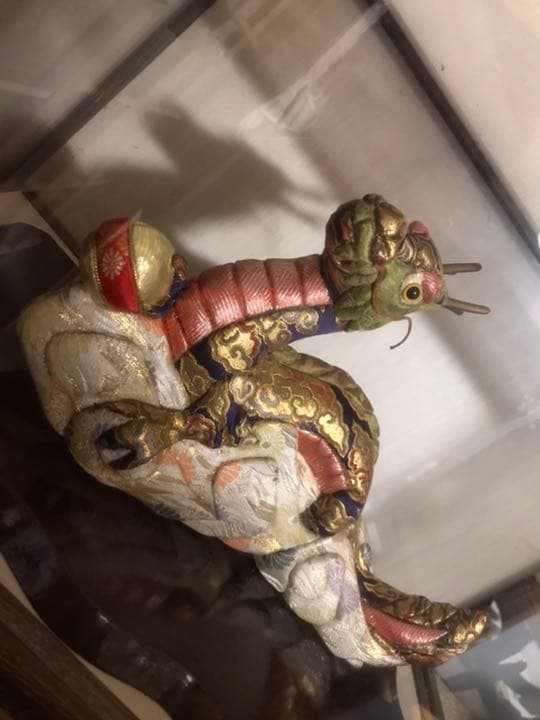 日本人形　開運龍　置物