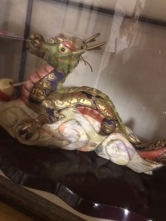 日本人形　開運龍　置物