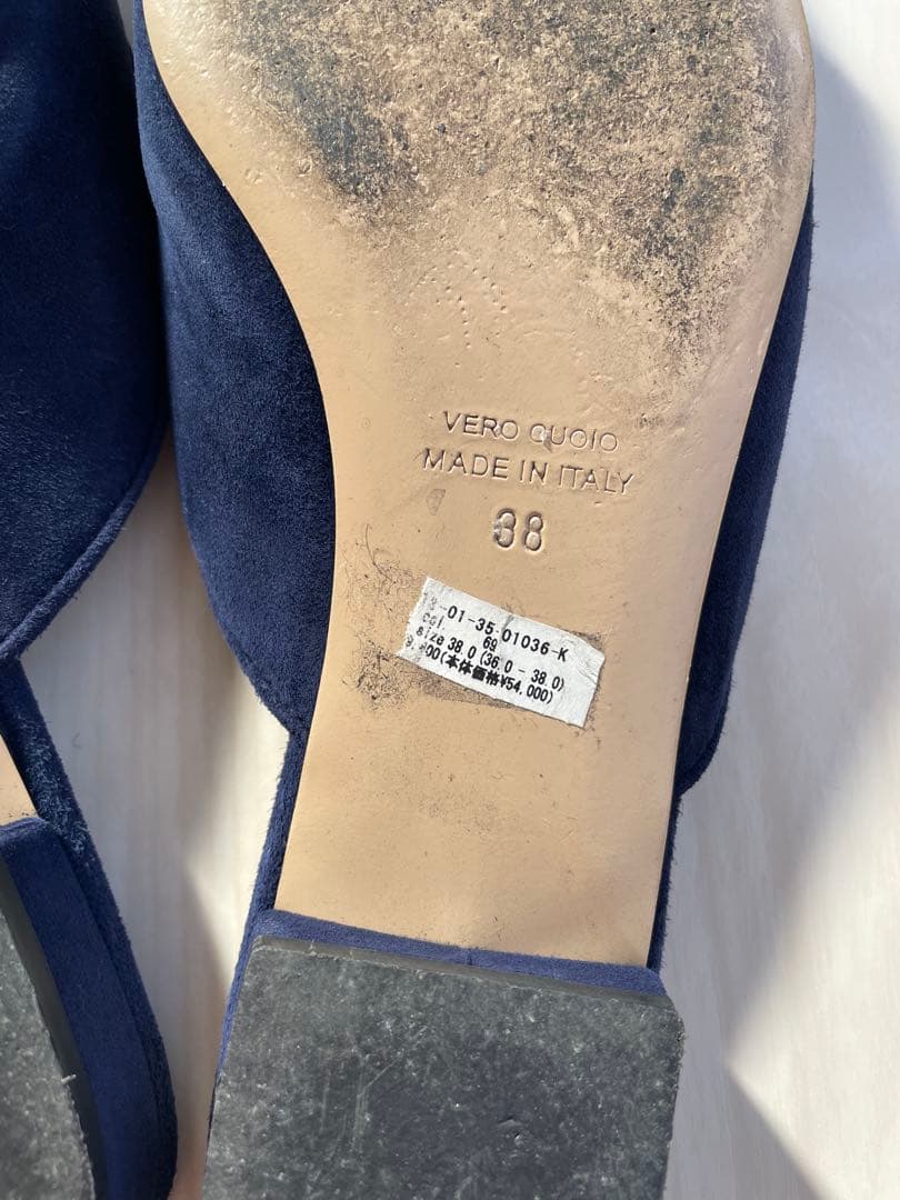 NEBULONIE ネイビー ミュール 38