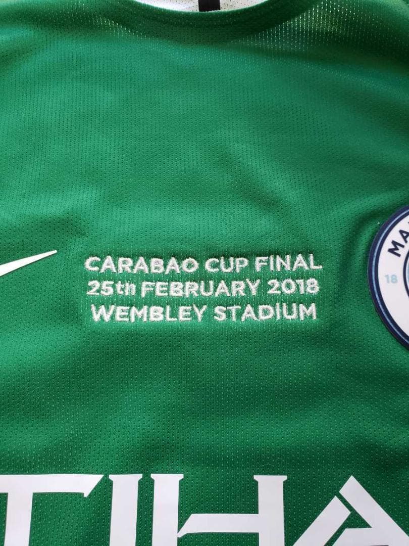 17/18 マンチェスターシティ エデルソン 実使用 公式証明書 ユニフォーム