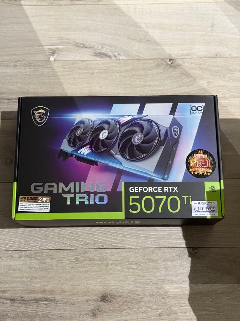 グラフィックボード・グラボ・ビデオカード MSI GeForce RTX 5070 Ti Gaming Trio 16GB