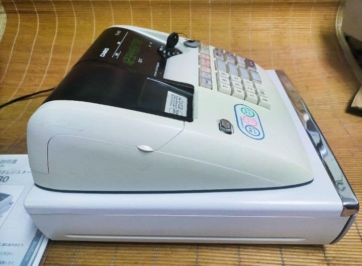カシオレジスター　TE-M80　中古品　人気機種感熱紙　送料無料　991100