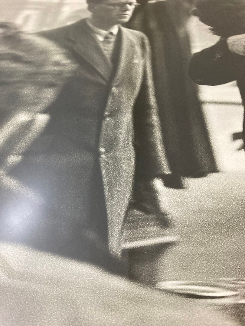 額入りポスター アンティーク ロベールドアノー　パリ市庁舎前のキス