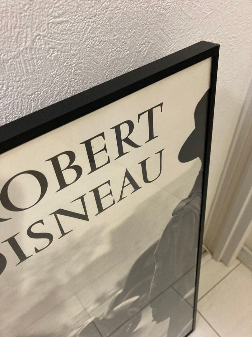 額入りポスター アンティーク ロベールドアノー　パリ市庁舎前のキス