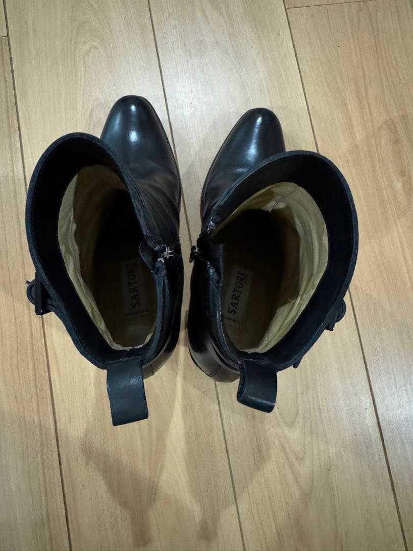 SARTOREサルトルショートブーツ　黒　38