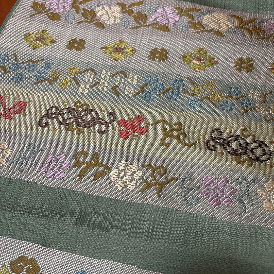 ゲリラ販売‼️最安値‼️早いもの勝ち‼️新品未仕立品　帯屋捨松　九寸名古屋帯 名物裂取