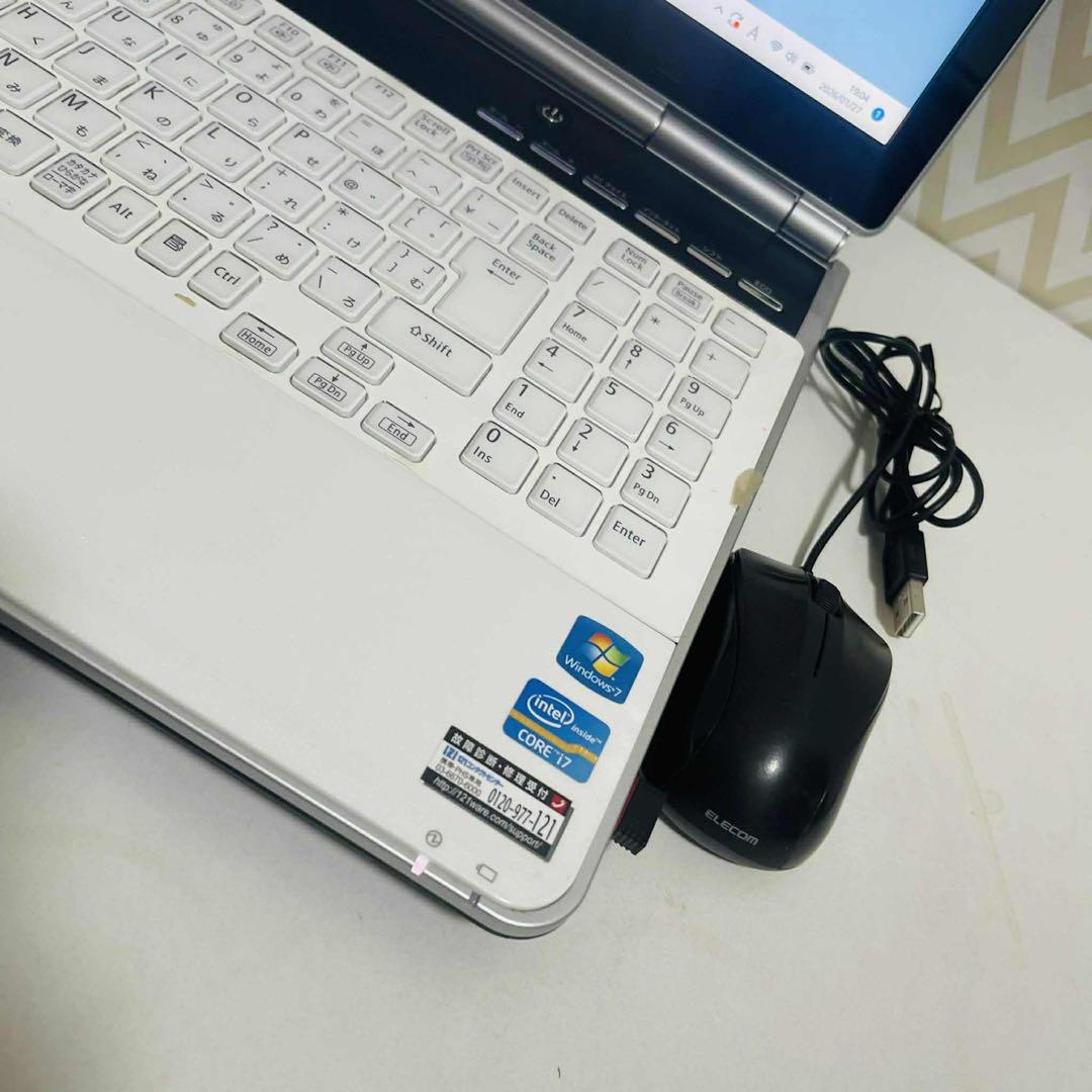 T17 NECノートパソコンi7高速SSDサクサクWindows11オフィス付き