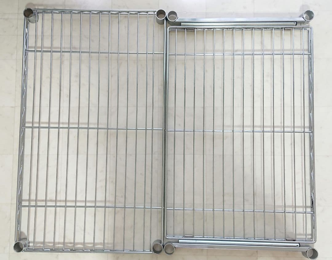 匿名配送 送料込 旧版 ウッドシェルフ スライディングシェルフ ワイヤーシェルフ