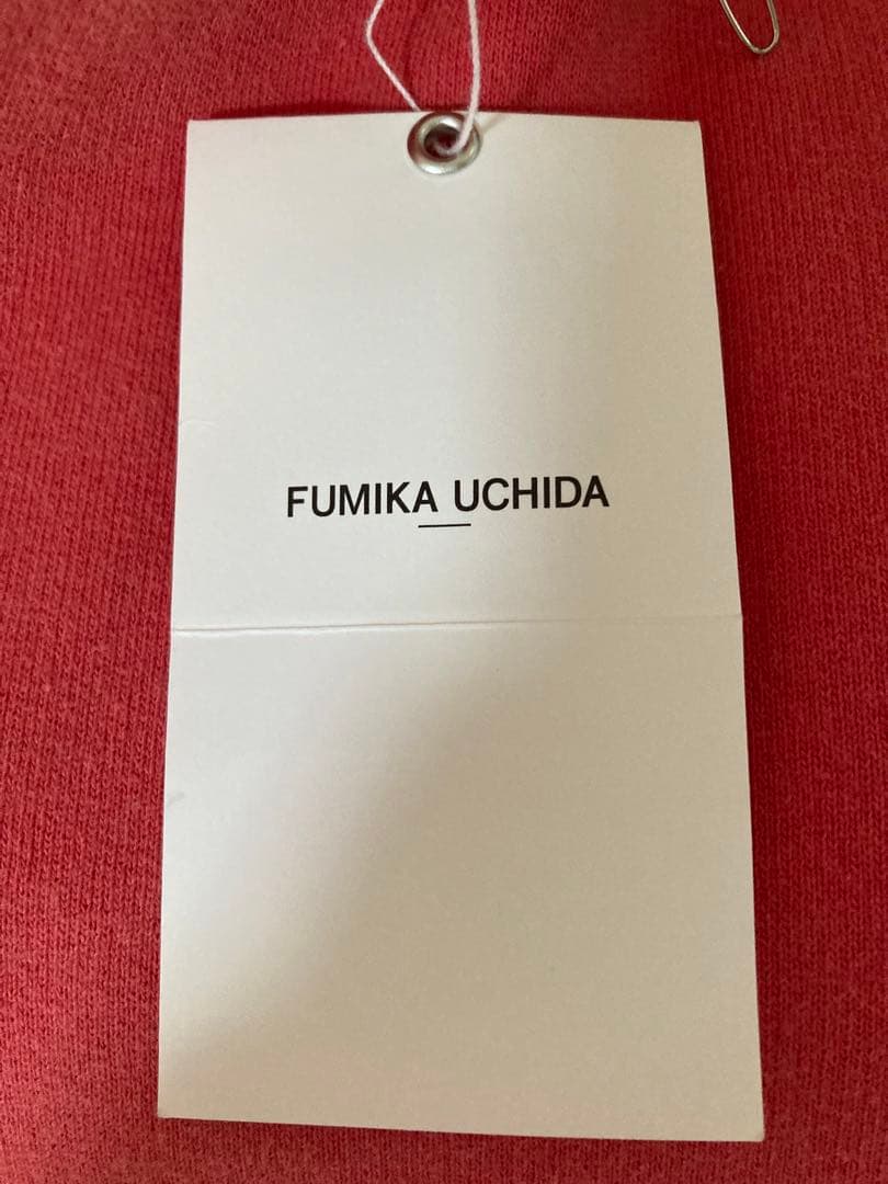 FUMIKA_UCHIDA/2-TONE PULLOVER HOODIE　レッド