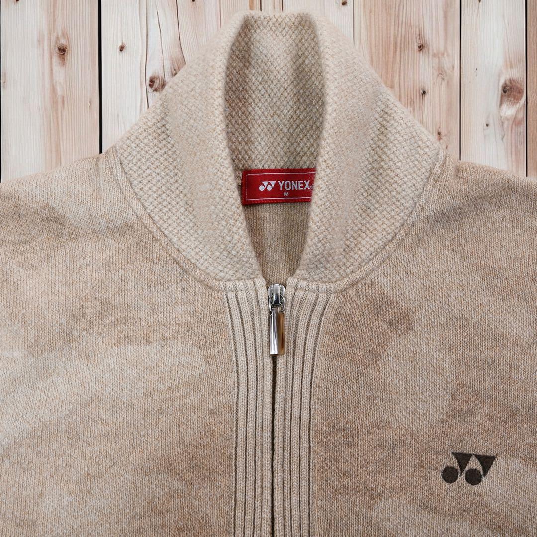 02M650◯ YONEX 石川遼モデル ジップアップ ニット カーディガン M