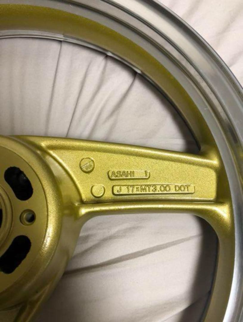 ZRX400 美品 純正ホイール ゴールド塗装