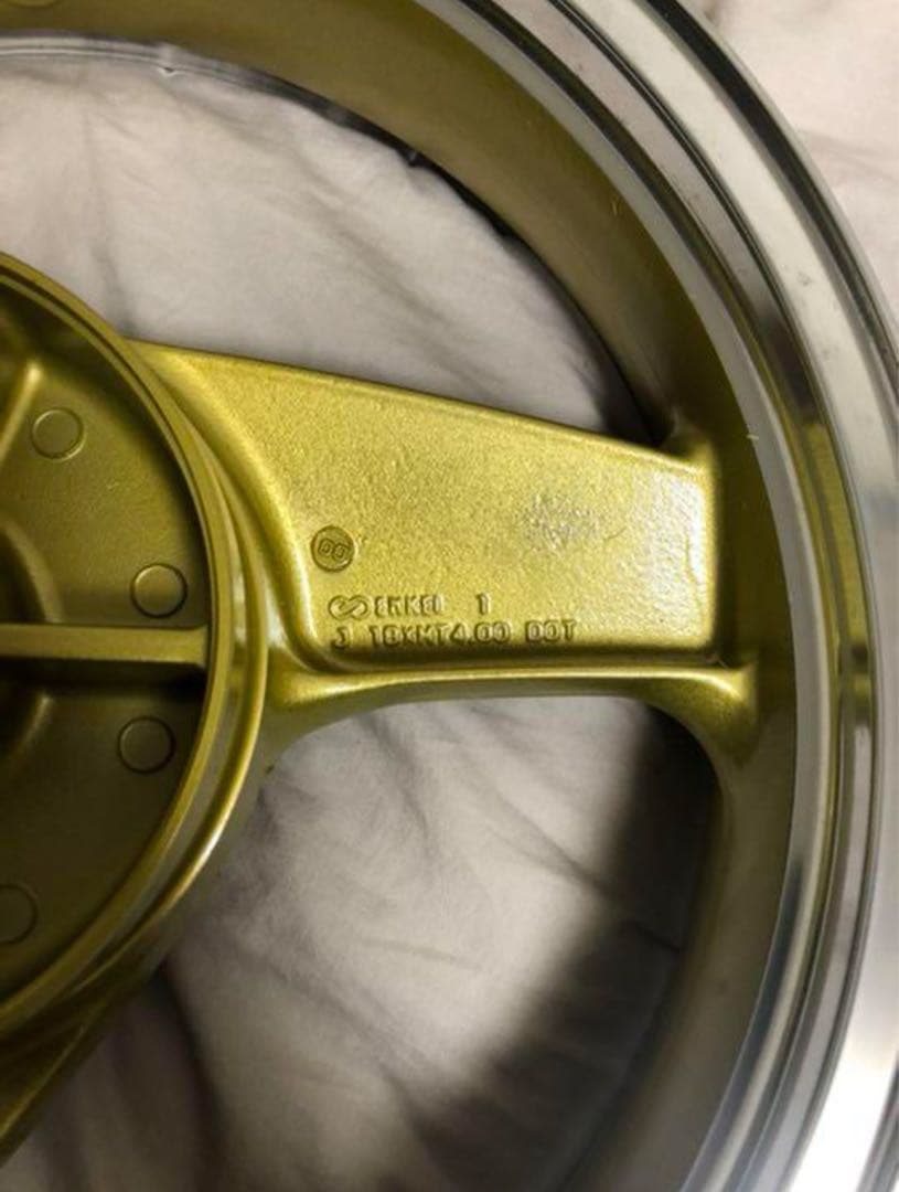 ZRX400 美品 純正ホイール ゴールド塗装