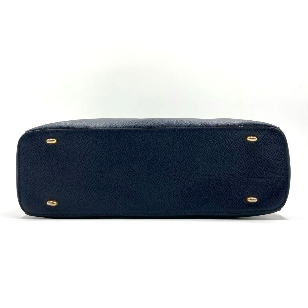 CELINE セリーヌ ハンドバッグ ネイビー レザー イタリア製