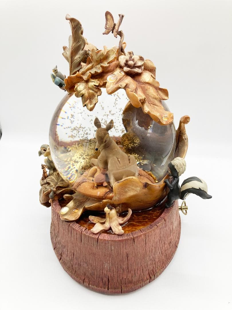 オルゴール付スノードーム バンビ Bambi Disney ディズニー　50周年