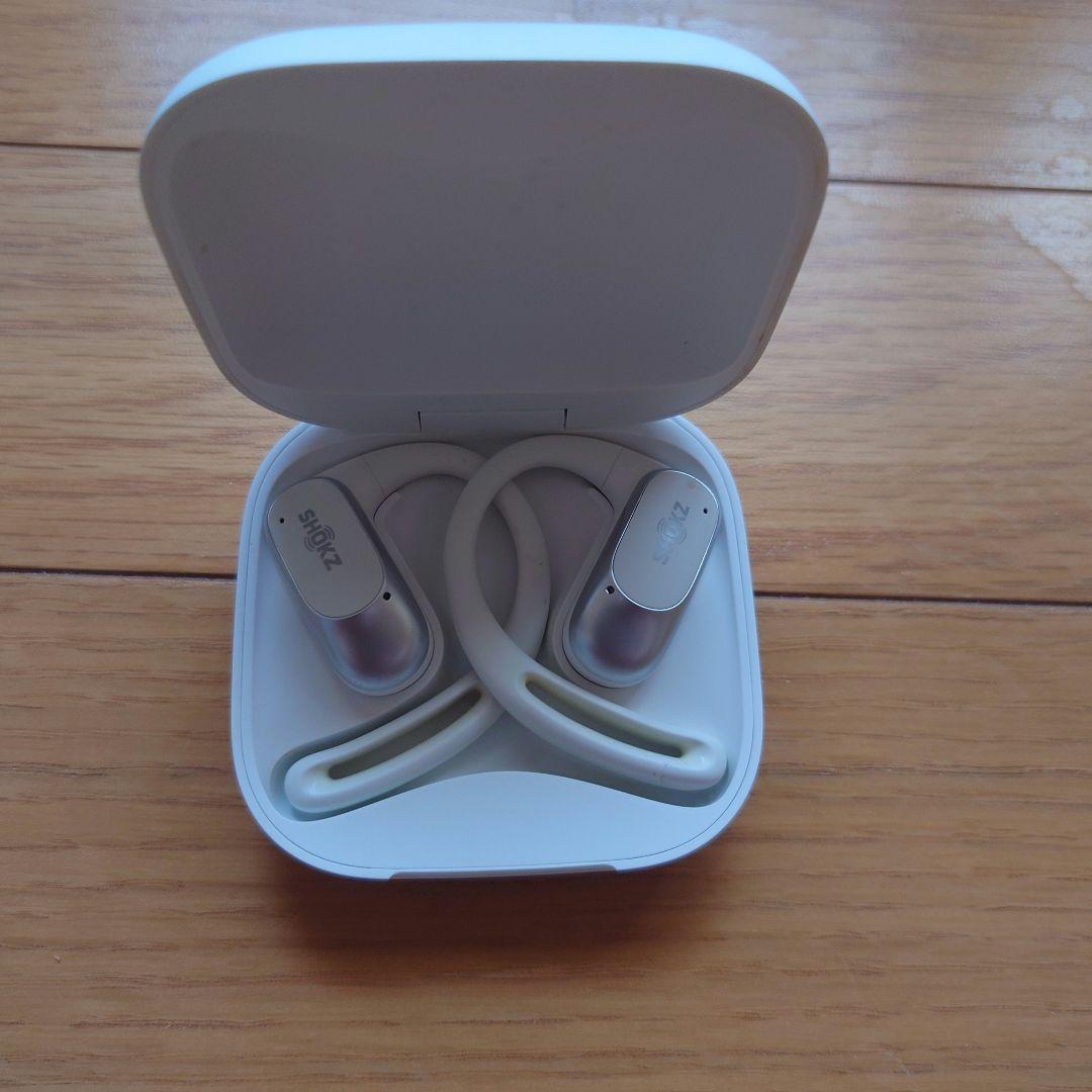 SHOKZ OPENFIT AIR ワイヤレスイヤホン ホワイト