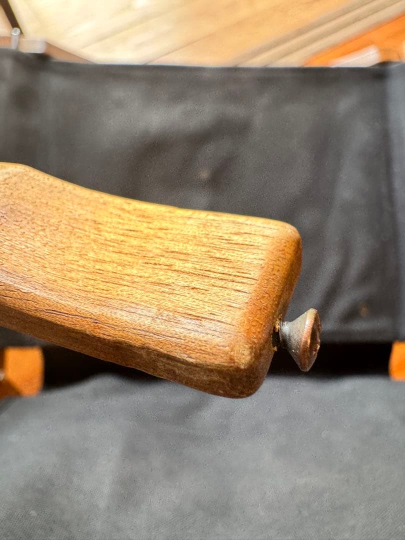 キャンプオンパレード　コンダクターズチェア2脚セット　帆布シート　収納袋付き