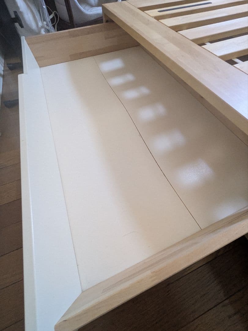 IKEA MANDAL ダブルベッドフレーム 引き出し付き