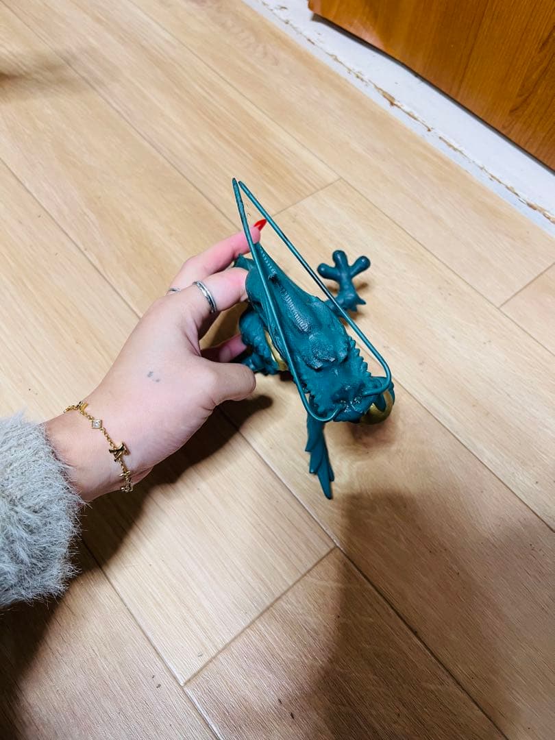 龍 昇龍 正義 金属 オブジェ 置物 インテリア 金属工芸