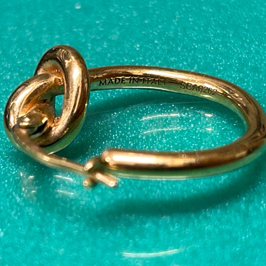 【美品】セリーヌ ノットスモールフープ 片耳 ゴールド SCA0262