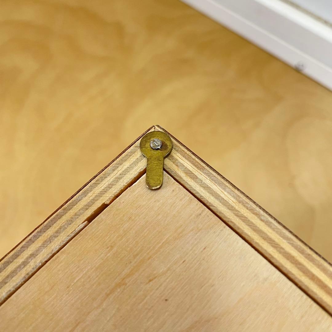 イタリア製 象嵌 ティッシュケース 木製ティッシュボックス アンティーク調