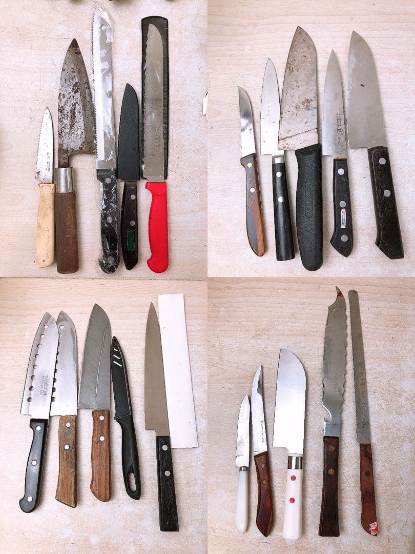 ジ*フ様 包丁 ナイフ 約17.6kgまとめ ペティナイフ 三徳包丁 牛刀 フル