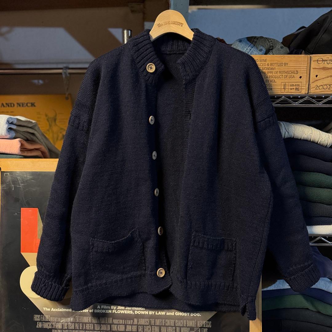 上質 Le Tricoteur ガーンジーセーター カーディガンスタイル