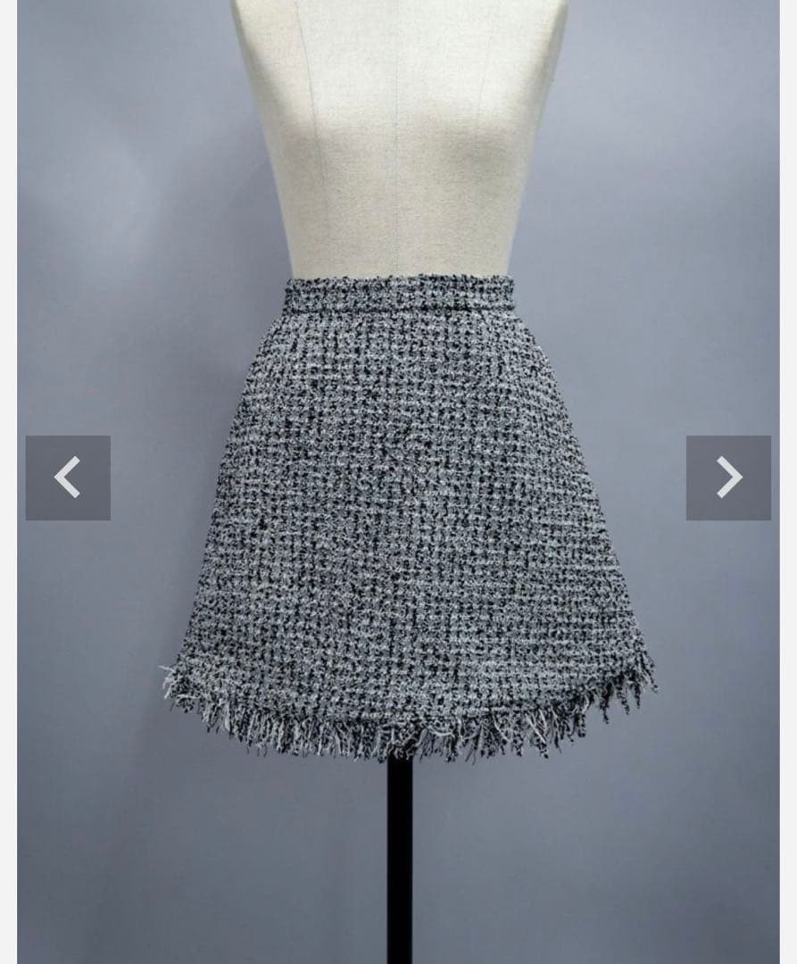 完売シェリエ　sheller Richツィード　トップス　キュロットセット