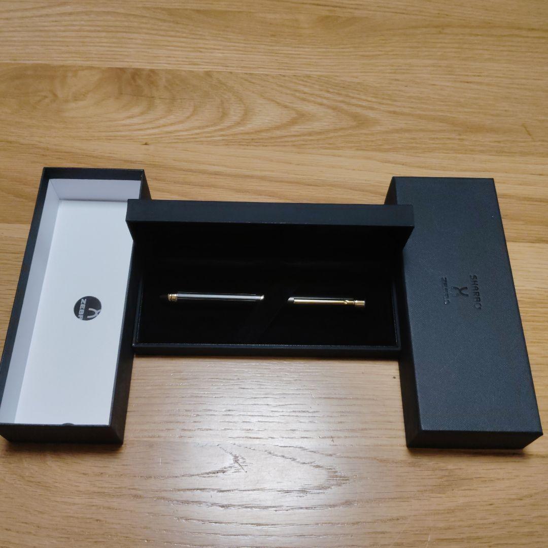 クルトガダイブ水色　シャーボX TS10黒金