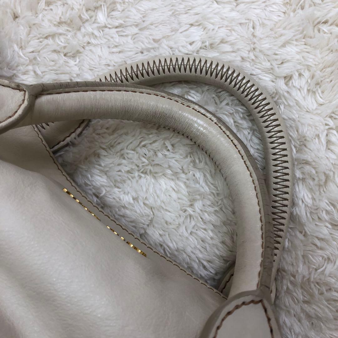 MIU MIU VITELLO LUX ショルダーバッグ 2WAY ホワイト
